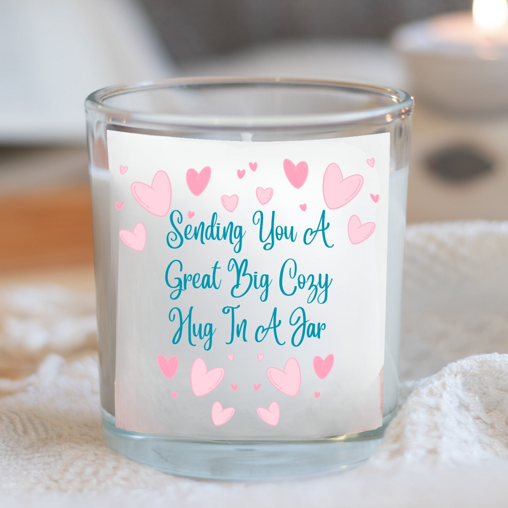 Sending You A Great Big Cozy Hug In A Jar Candle Gift Set
