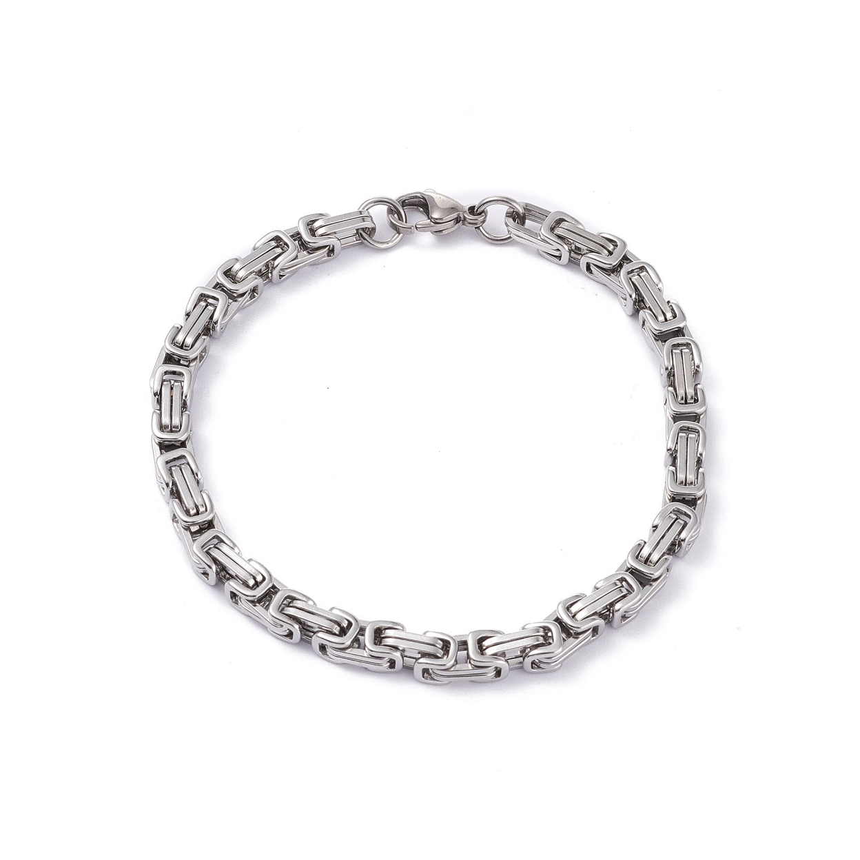 Men's Aztec Chain Silver Bracelet