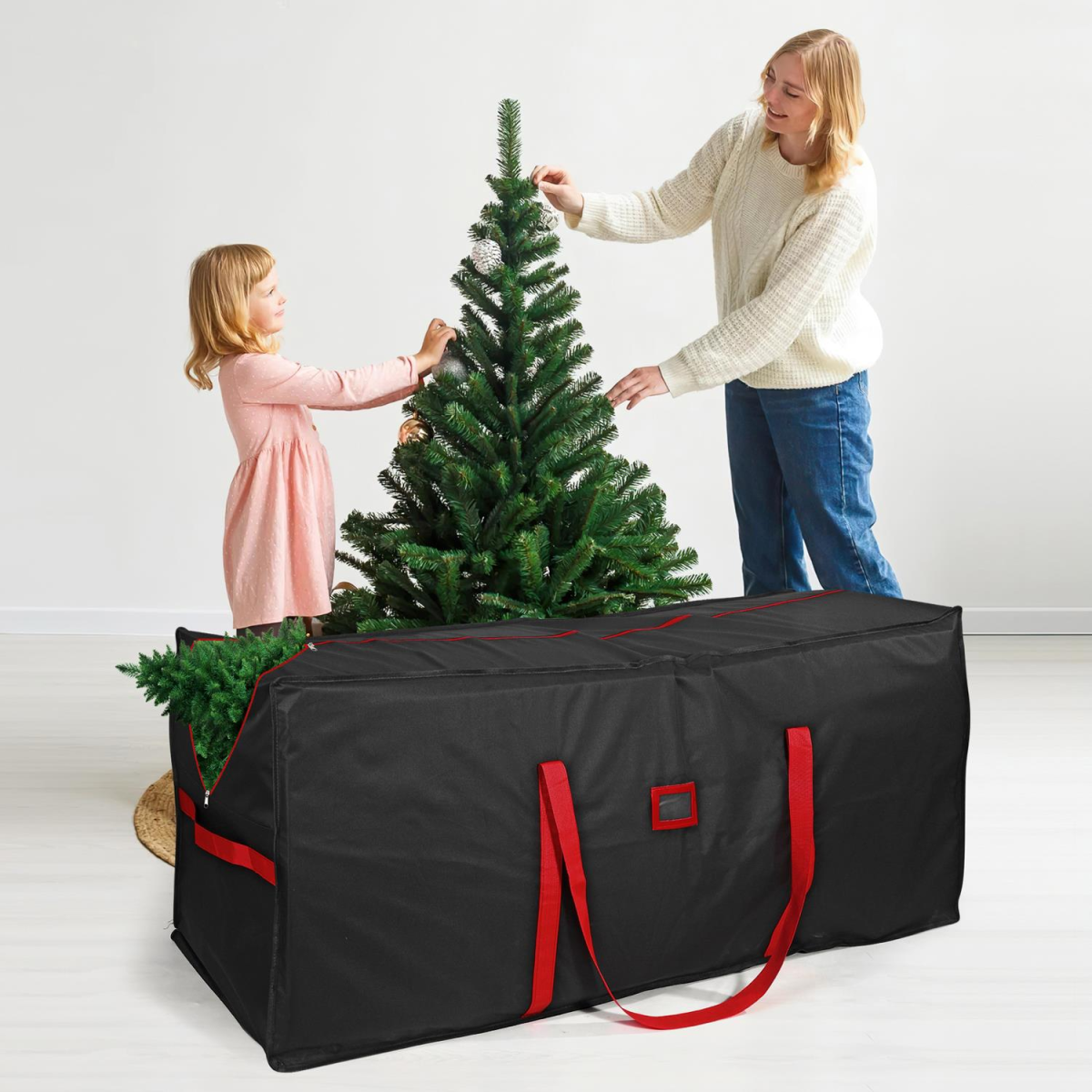 Vinsani Black Deluxe Xmas Tree Storage Bag