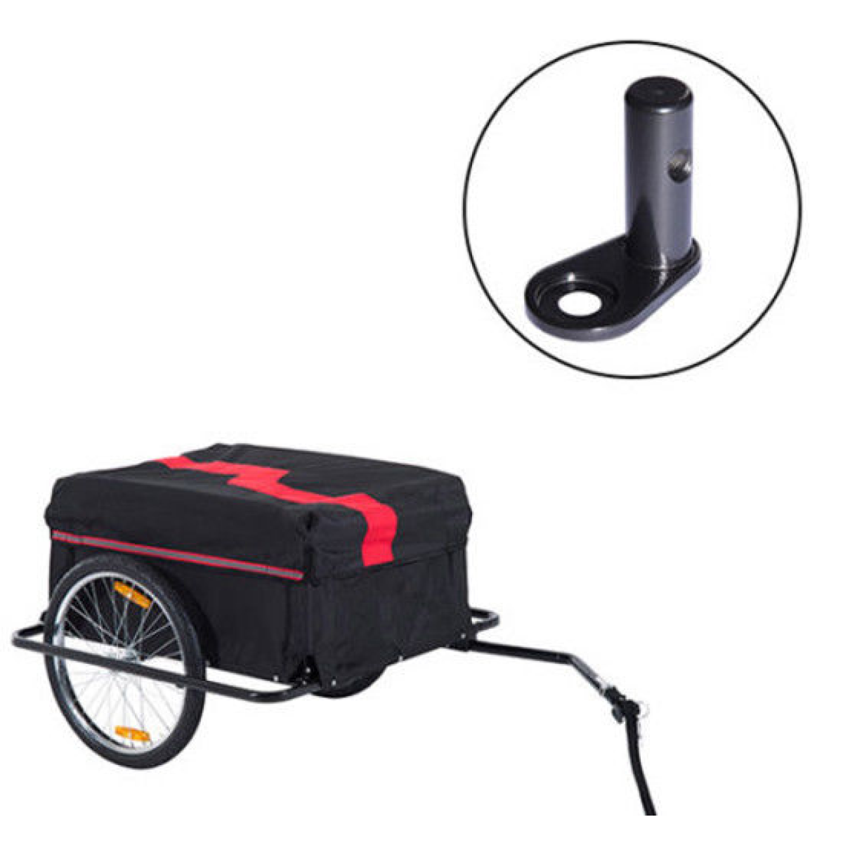 HOMCOM Coupling Accessory Pet Bike Bicycle Trailer Connector Attachment