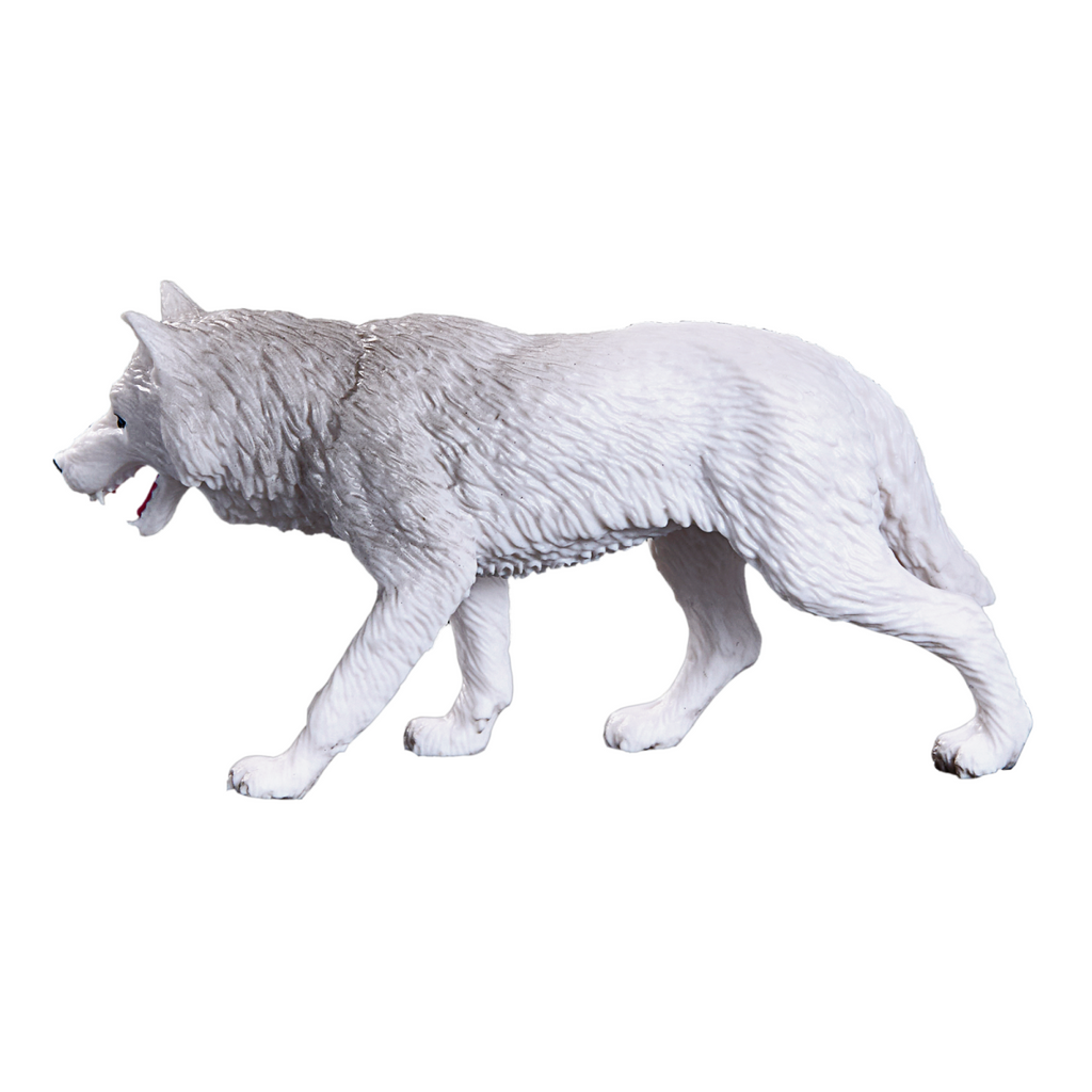 Arctic Wolf Toy  Realistic Wildlife Animal Figure