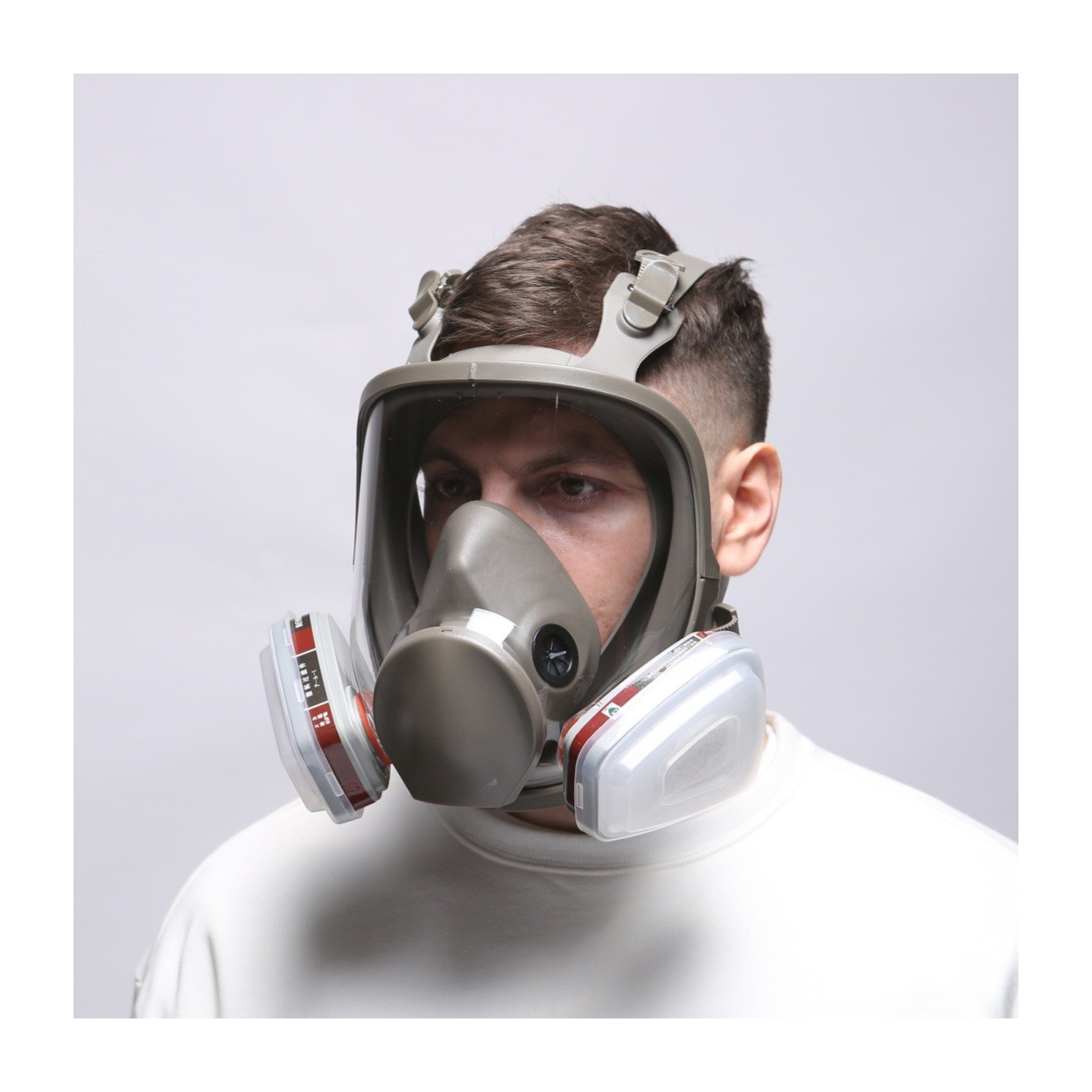 Reusable Full Face Mask Respirator for Woodworking Painting Welding Mask