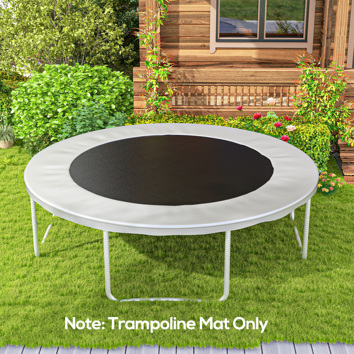 SPORTNOW Trampoline Mat with 72 V-Hooks, for 12ft Trampoline