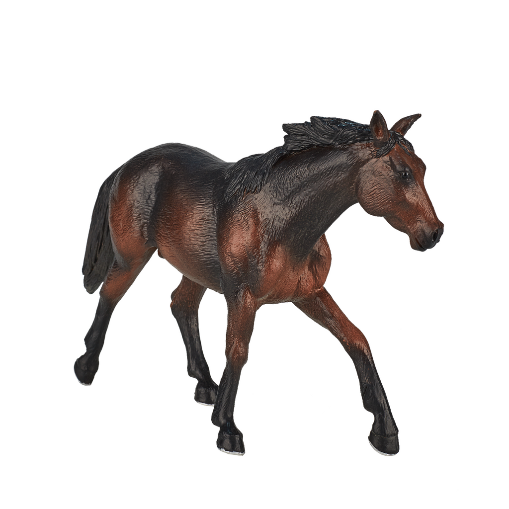 Quarter Horse Sooty Bay Toy  Realistic Equestrian Figurine