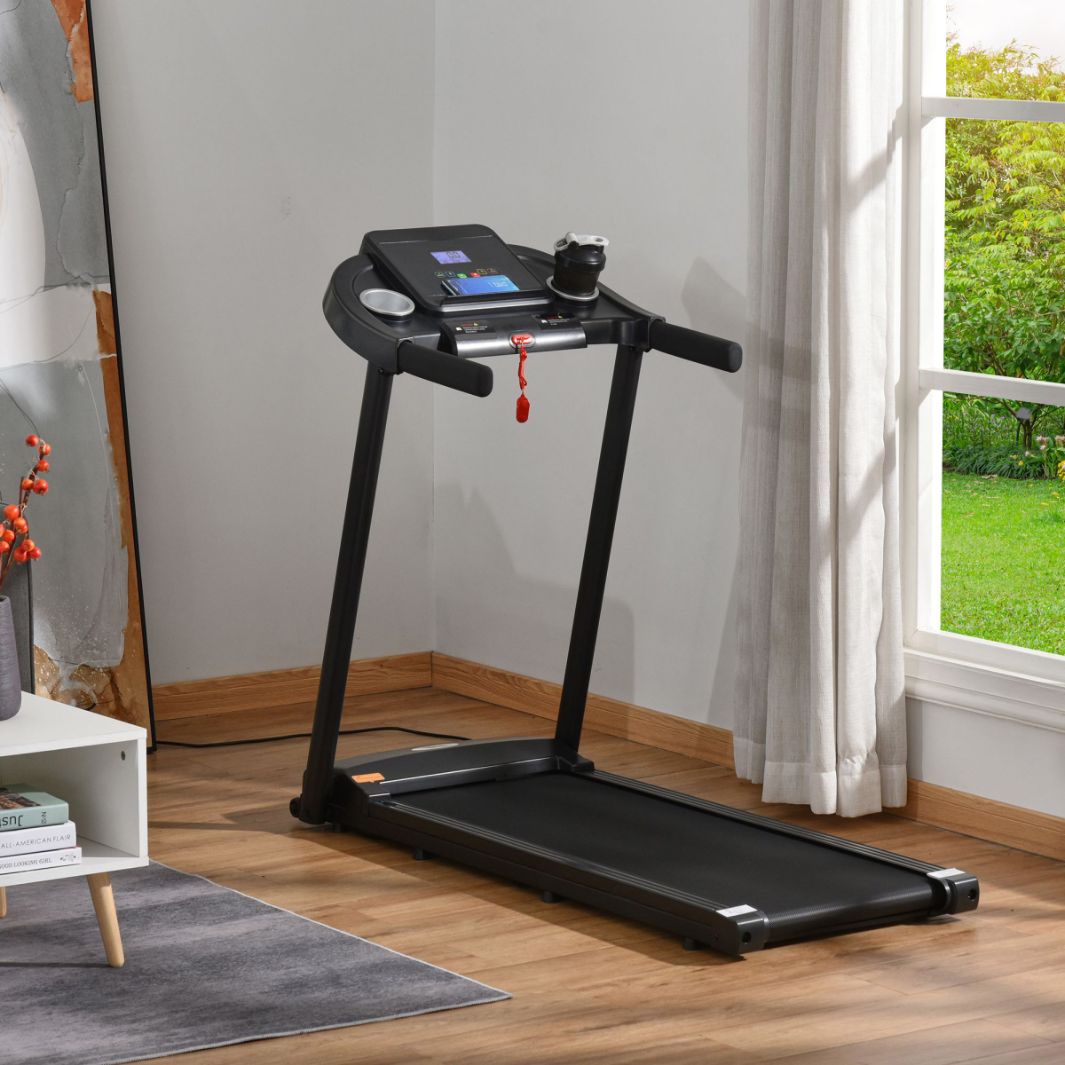 Treadmill 1.5HP Electric Motorised Running Machine w/ LED Display HOMCOM