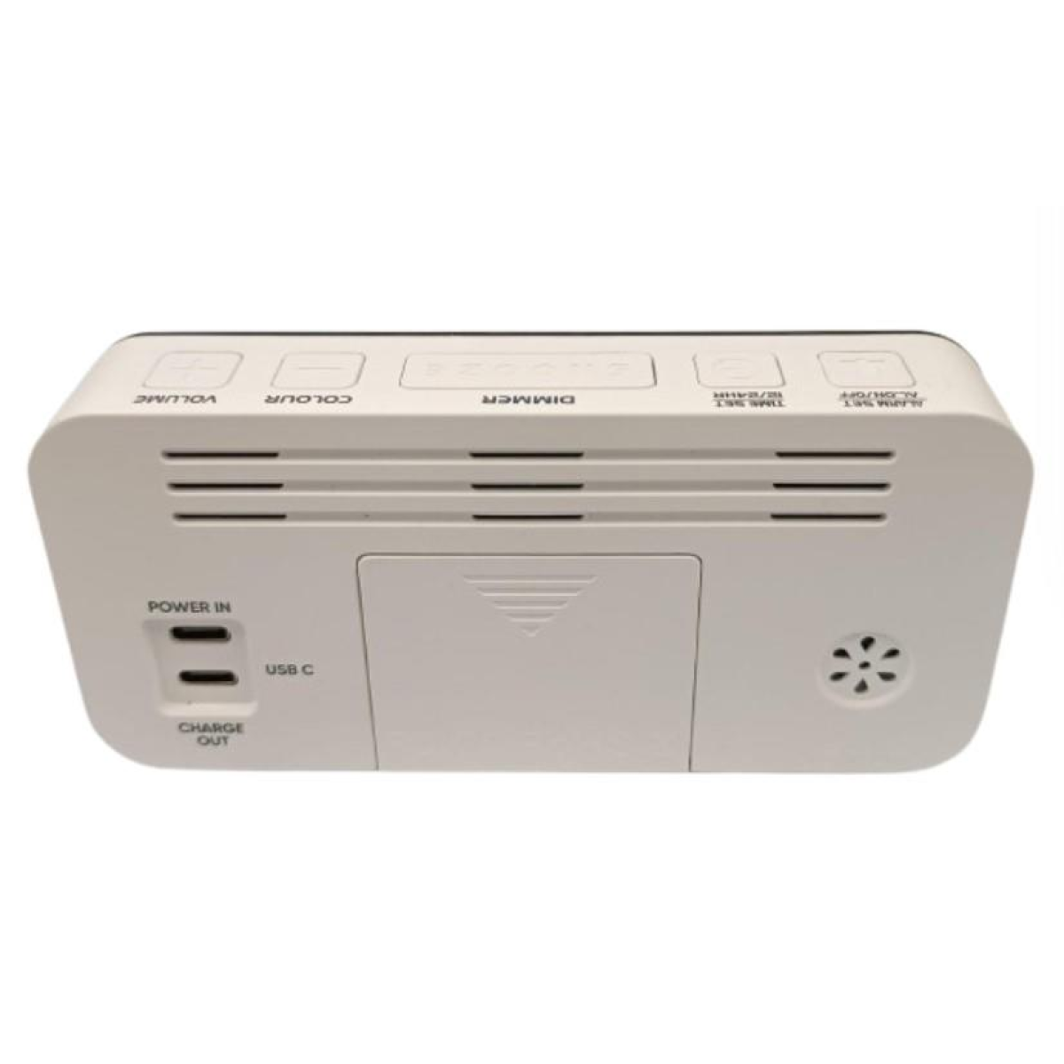 Acctim Jaxon Digital Alarm Clock in White - 16512