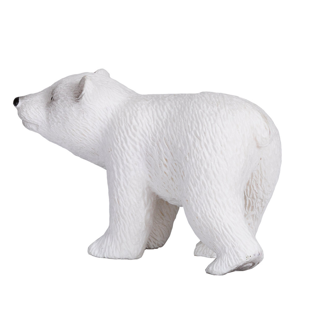 Polar Bear Cub Walking Toy  Realistic Arctic Animal Model