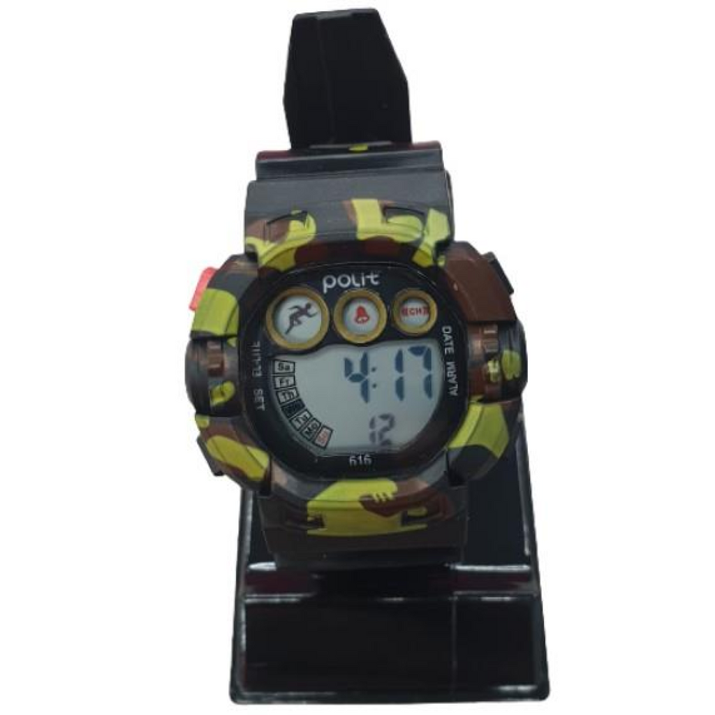 Polit Army Childrens Boys Sports Digital Waterproof Small Face assorted stlyes