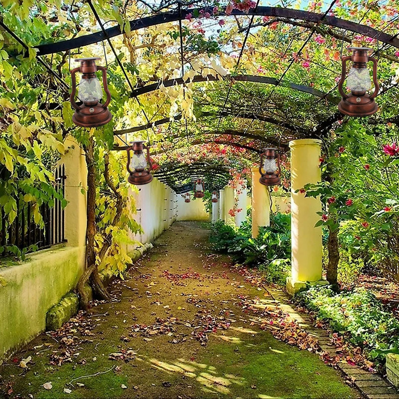 Solar Vintage Hanging Lantern