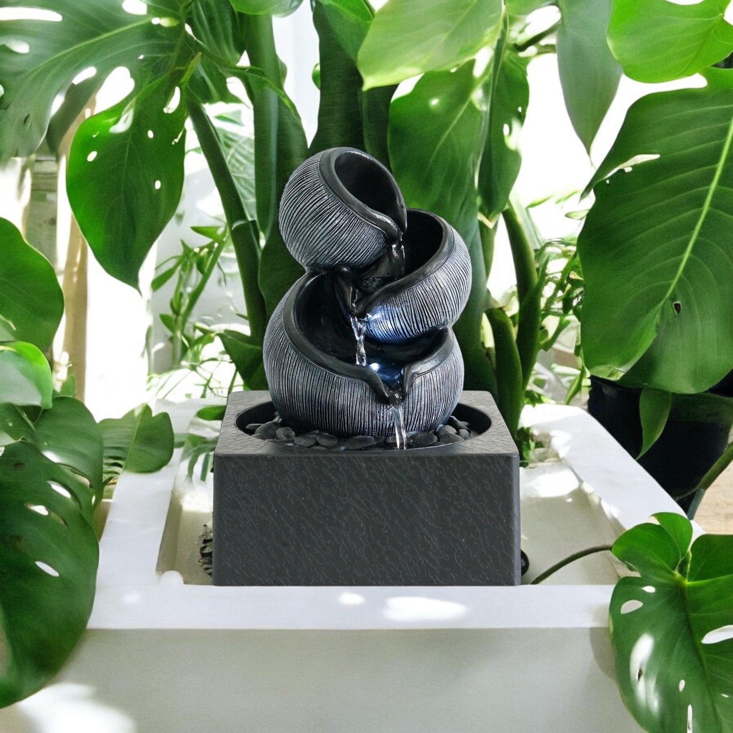 Water Feature Indoor Outdoor LED Fountain