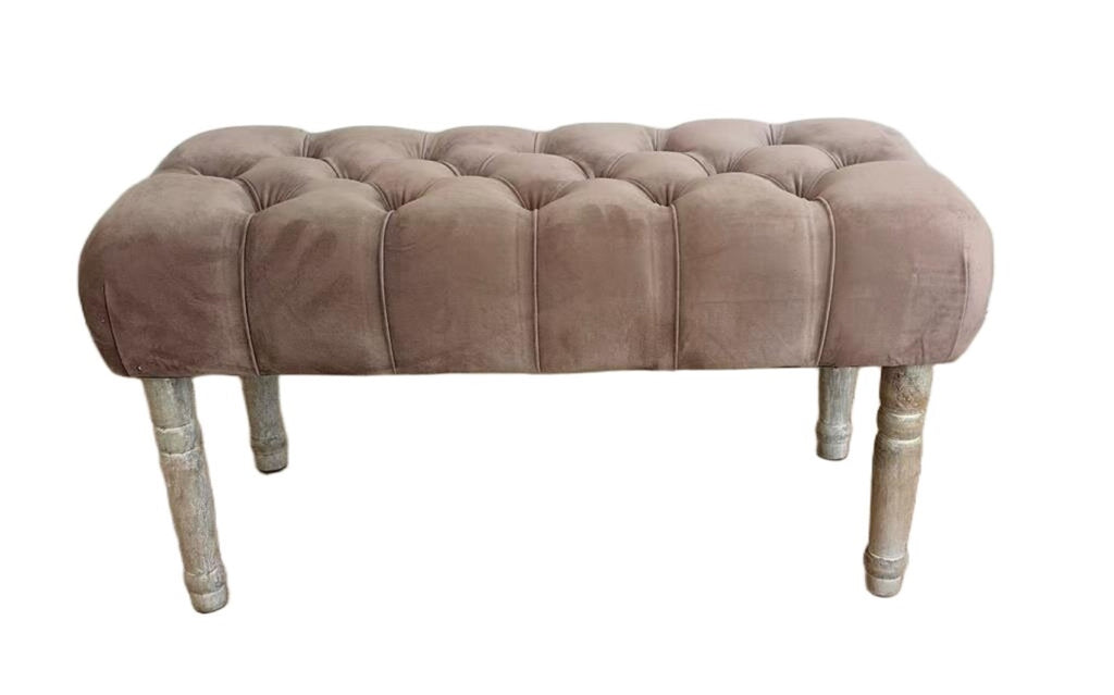 AcaciaHome Modern Cream Window Seat Bench with Storage