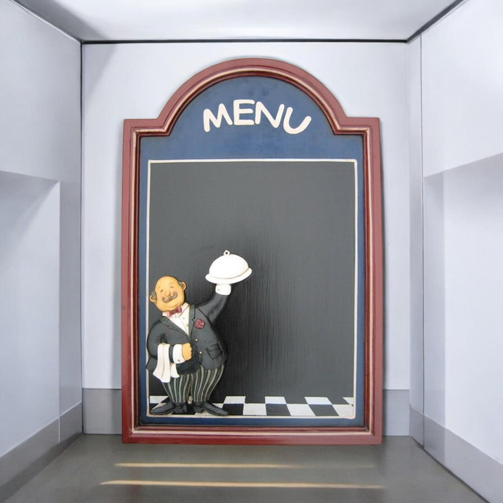 Wall-Mounted Chef Chalk Board Memo Menu