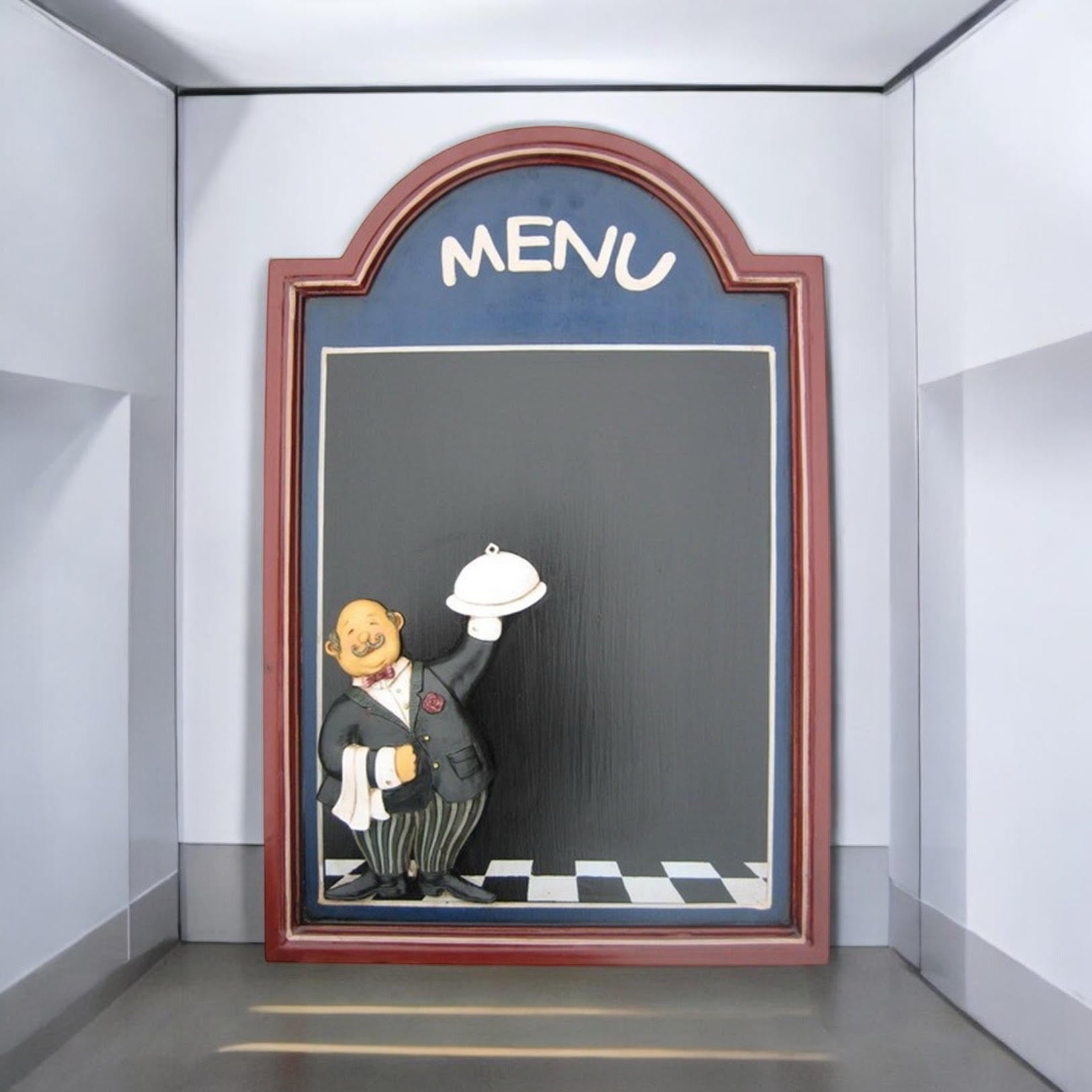 Wall-Mounted Chef Chalk Board Memo Menu