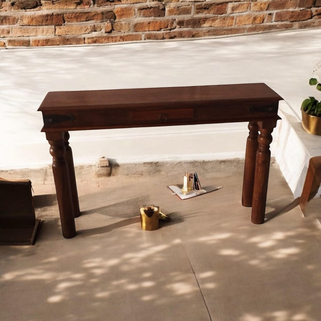 AcaciaHome Durable and Elegant 120CM Wooden Console Table