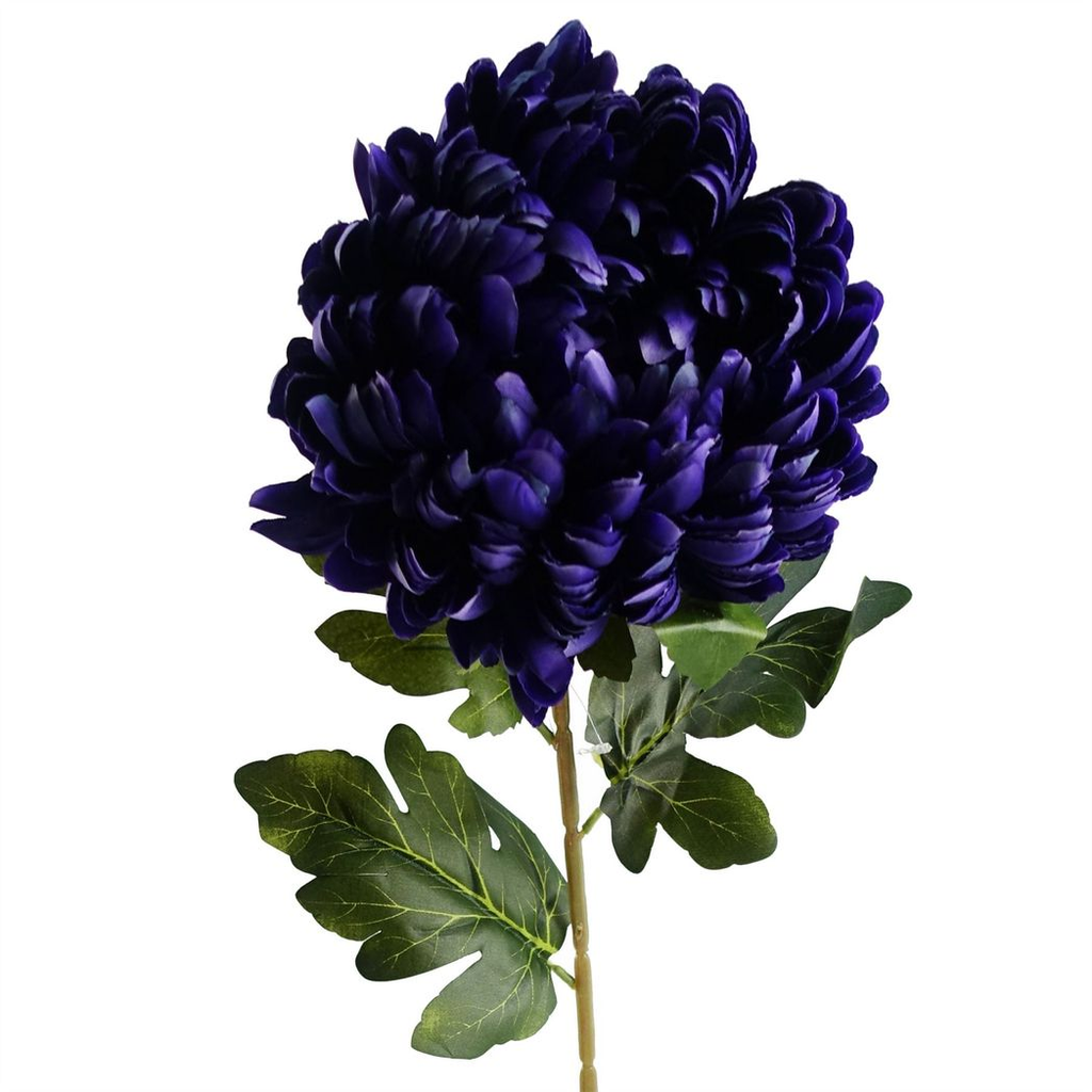 Pack of 6 x 75cm Extra Large Reflex Chrysanthemum - Purple