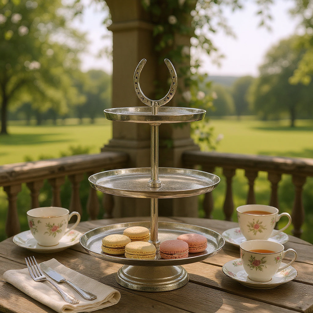 AcaciaHome Horseshoe 3 Tier Dessert Stand