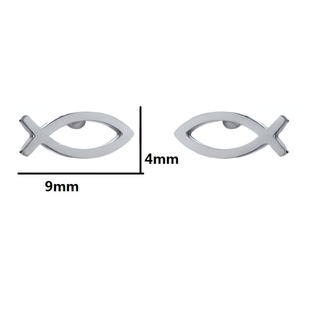Christian Fish Stud Earrings