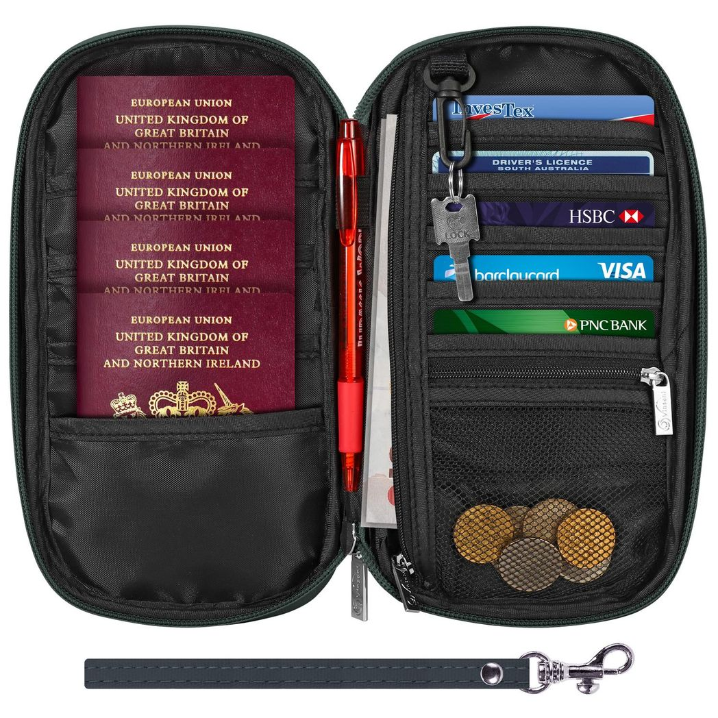 Vinsani Deluxe Passport Org D Grey