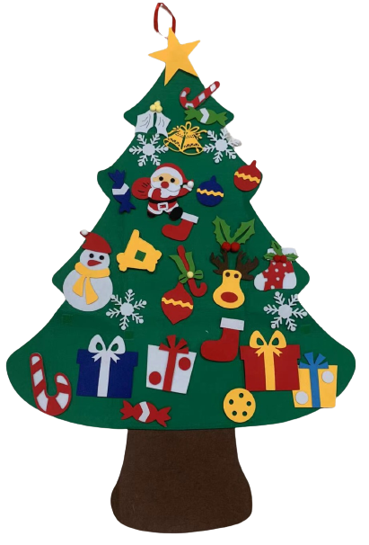 Felt Tree with Removable Ornaments