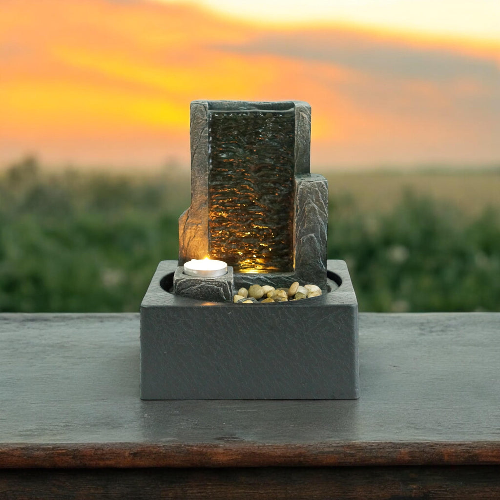 Water Feature Indoor Outdoor LED Fountain