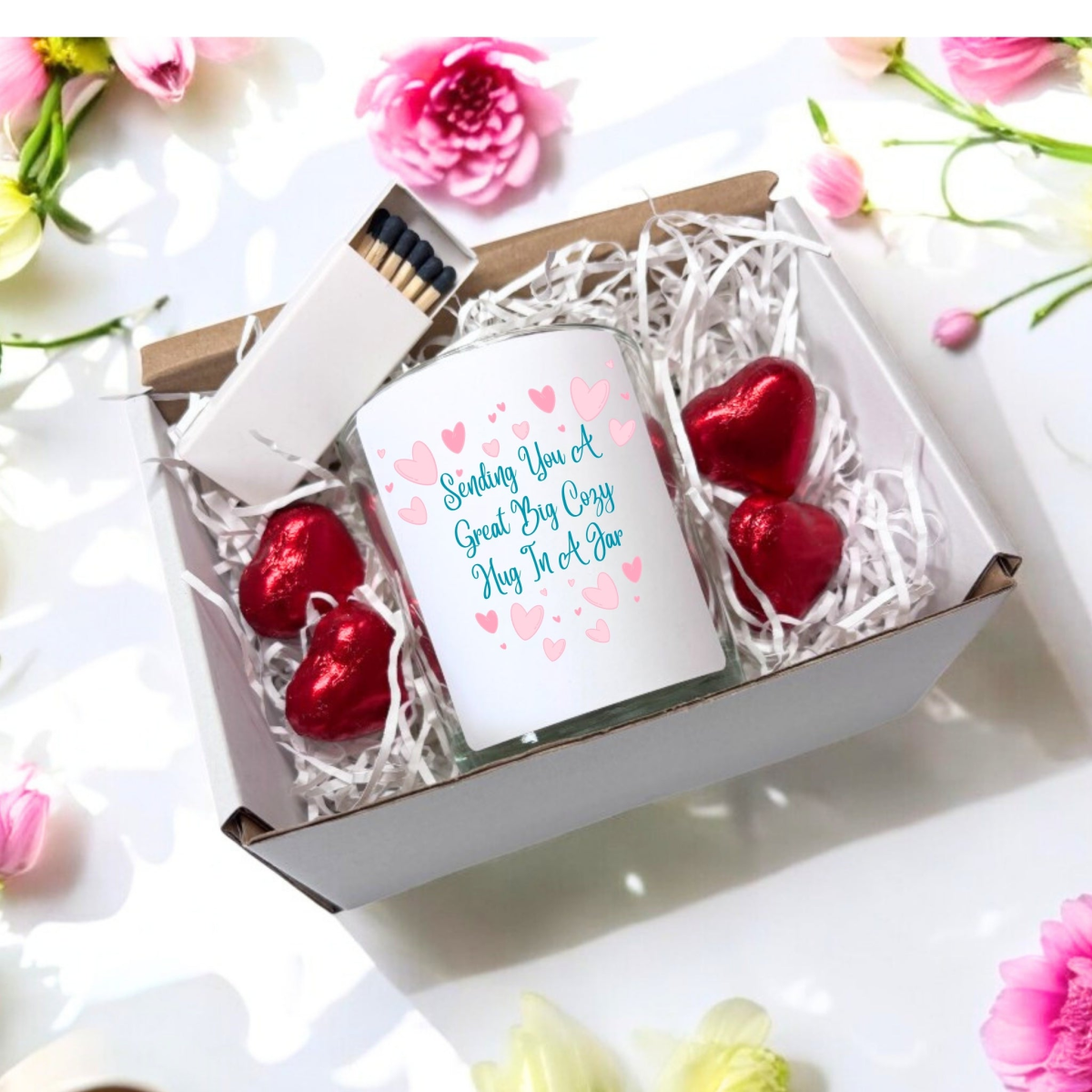 Sending You A Great Big Cozy Hug In A Jar Candle Gift Set