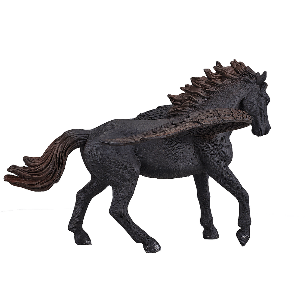 Dark Pegasus Toy  Fantasy Winged Horse Figurine