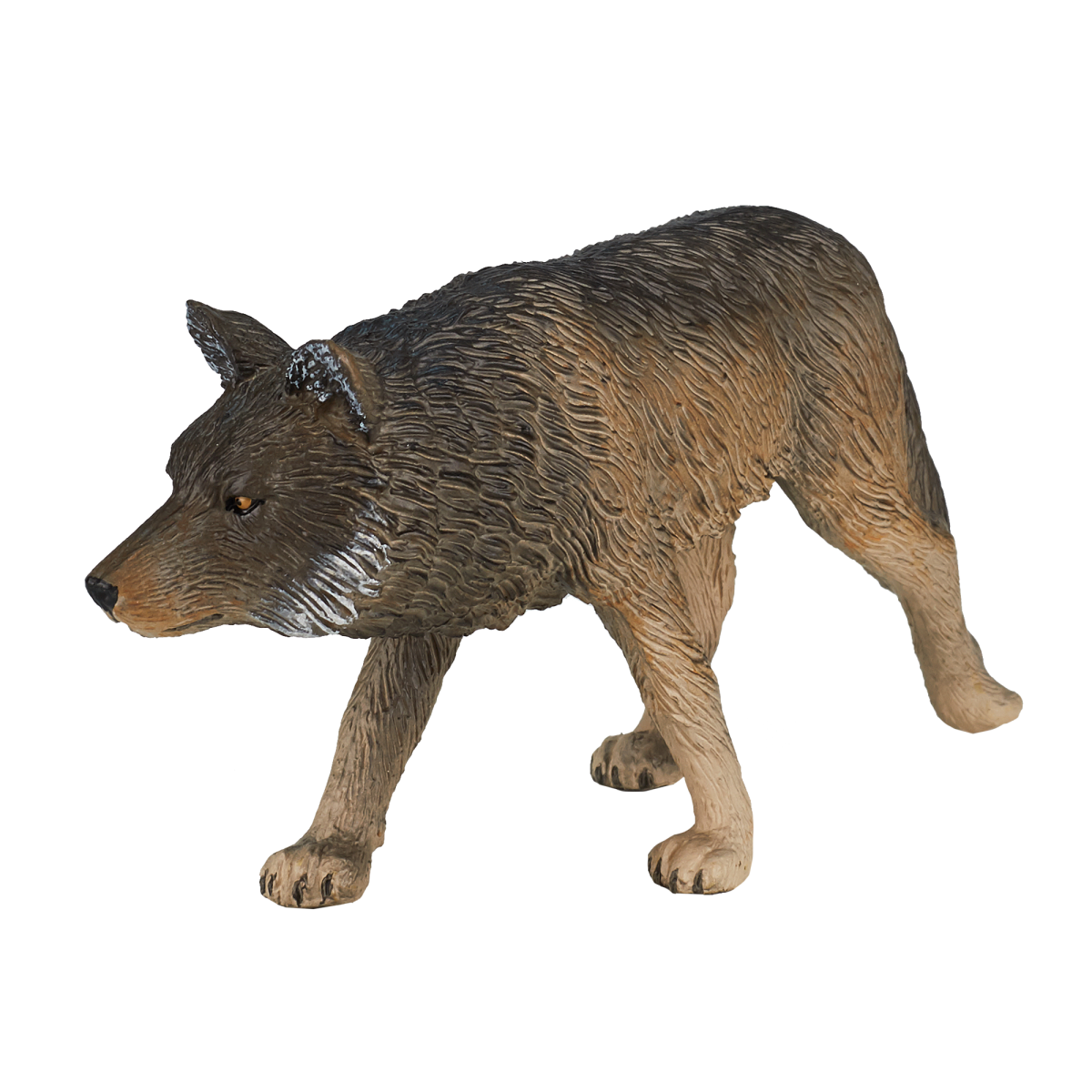 Timber Wolf Walking Toy  Realistic Wildlife Figurine