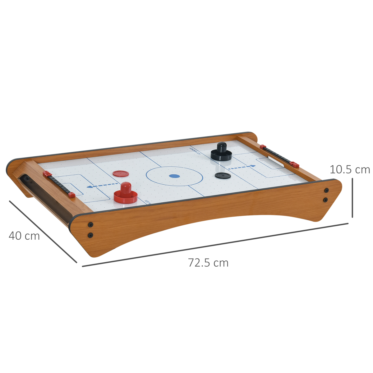 Mini Air Hockey Tabletop Game w/ 2 Pucks Pushers Fan Scoreboard  HOMCOM