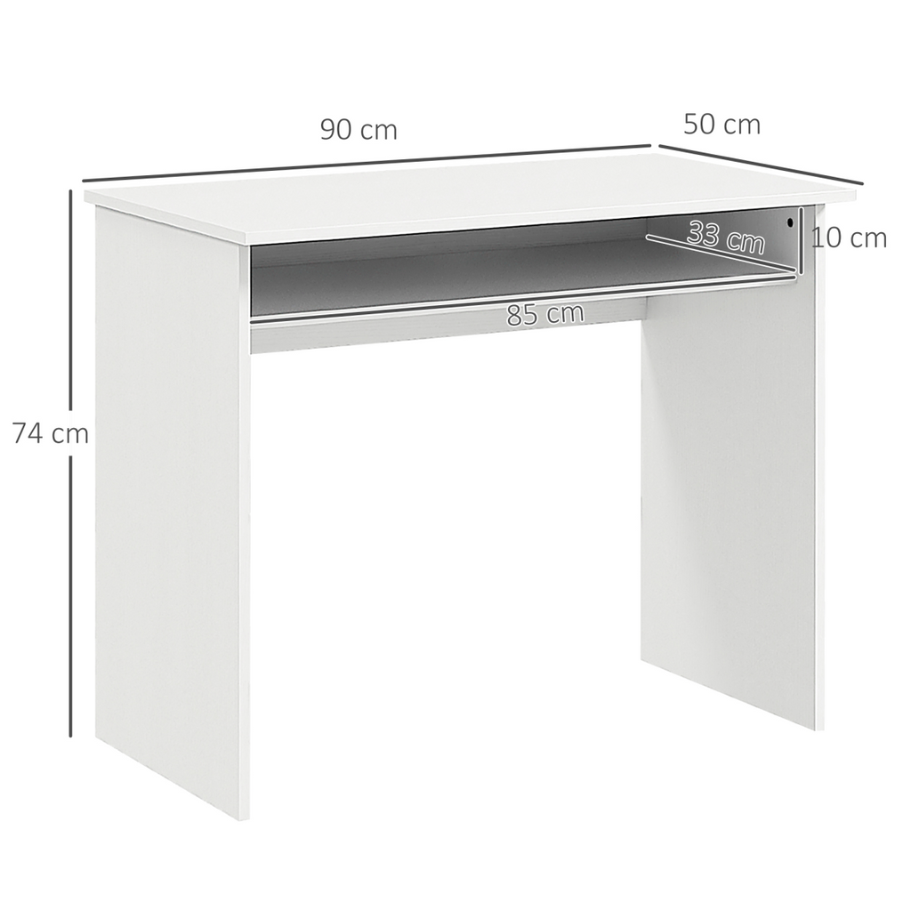 Workstation, 50Lx90Wx74H cm-White