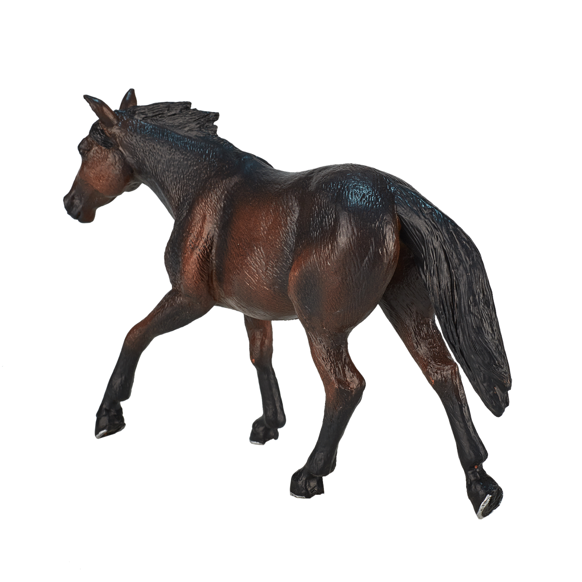 Quarter Horse Sooty Bay Toy  Realistic Equestrian Figurine