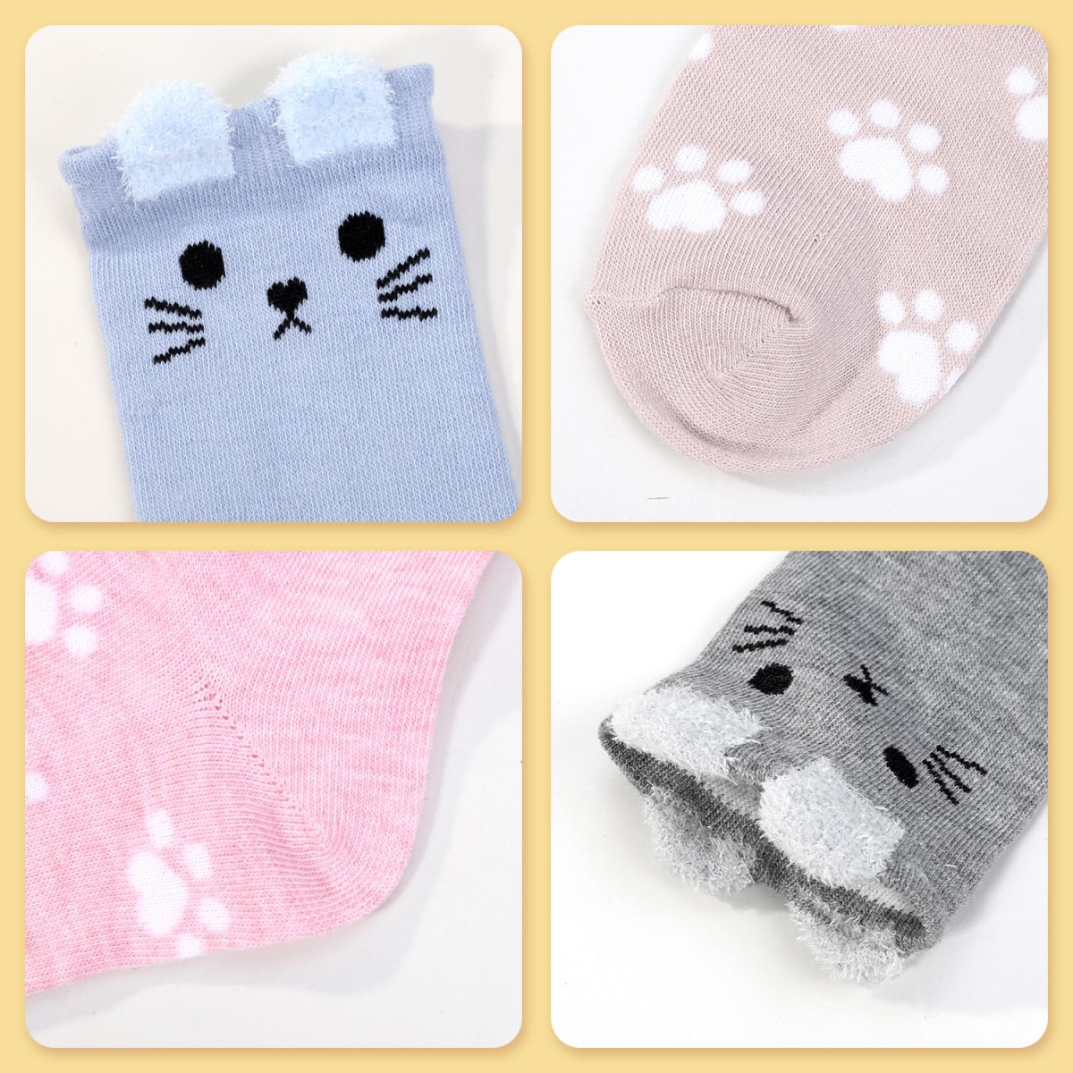 Vinsani CAT SOCKS 5pk