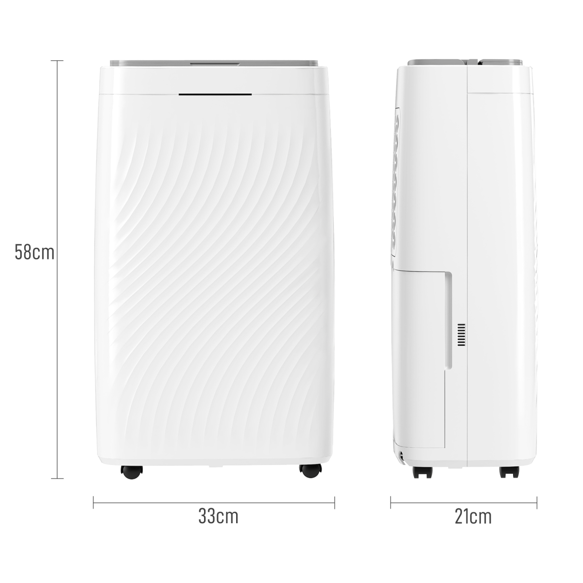 HOMCOM 16L Dehumidifier with Filter, 5.5L Water Tank, Auto Defrost, Timer