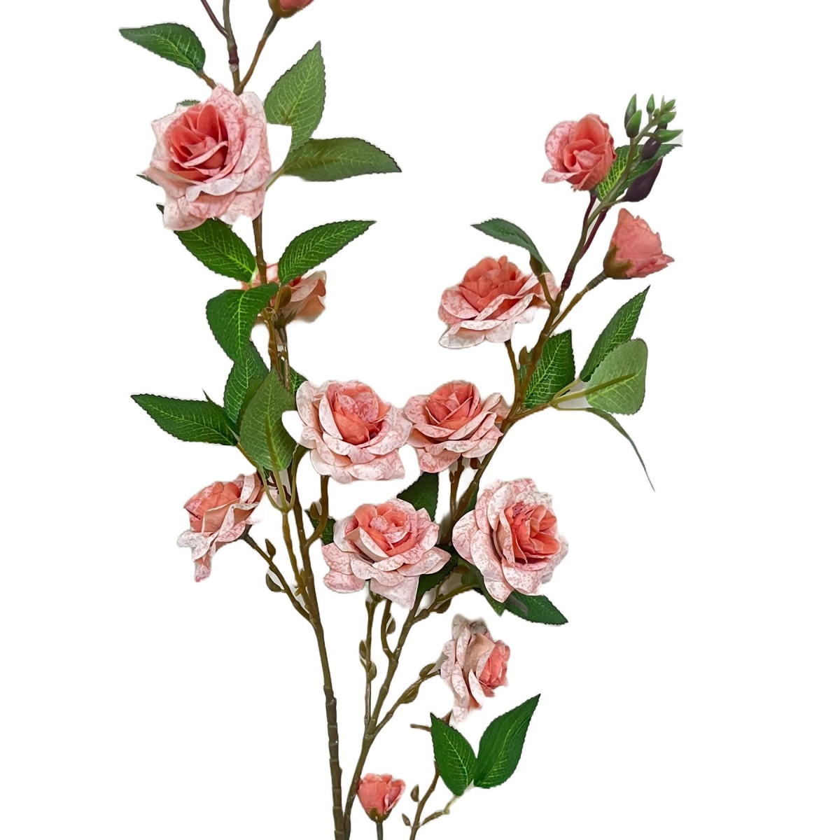 Pack of 6 x 90cm Artificial Pink Rose Stem