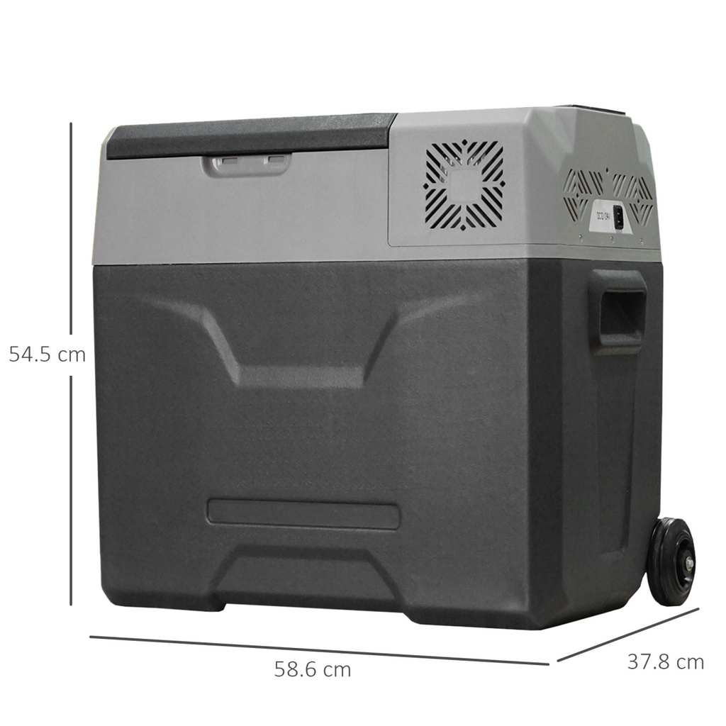 Car Refrigerator, Portable 12/24V 50L Fridge Freezer, Down to -20??HOMCOM