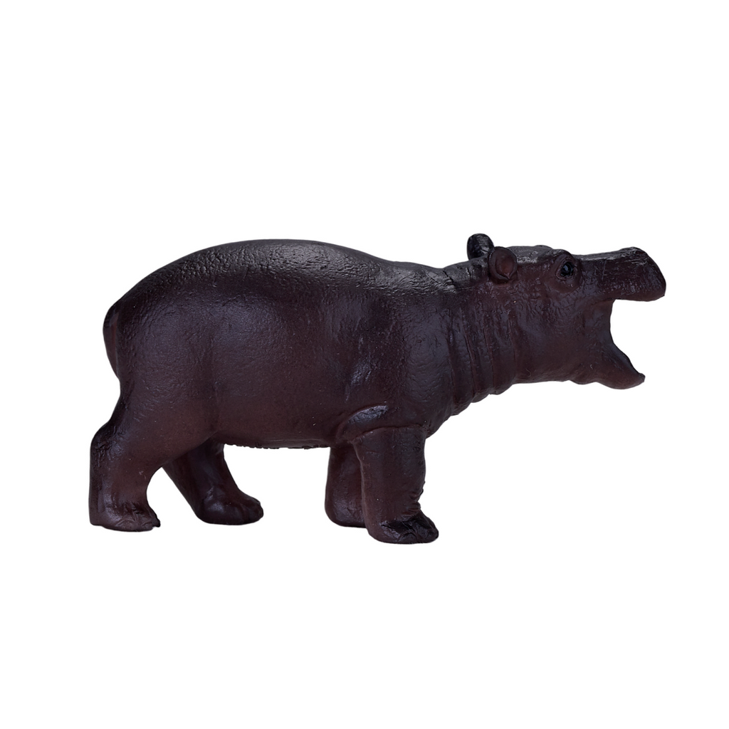 Hippo Baby Toy Figure  Realistic Wildlife Model