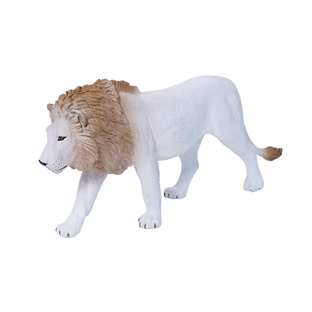 White Lion Toy  Realistic Big Cat Figurine
