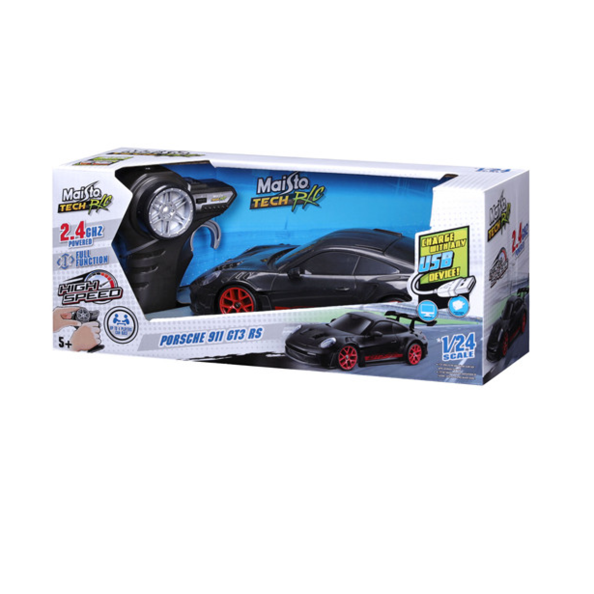Maisto 1:24 Premium RC Porsche Car 911 Gt3 Rs 2.4ghz