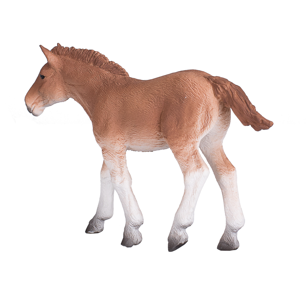 Suffolk Punch Foal Toy  Realistic Horse Figurine