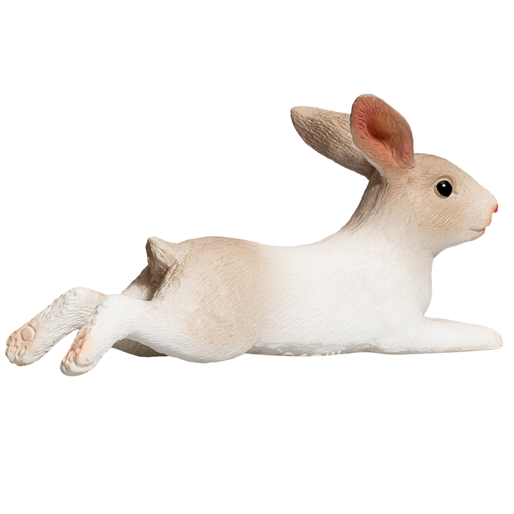 Rabbit Lying Down Toy  Realistic Small Animal Figurine