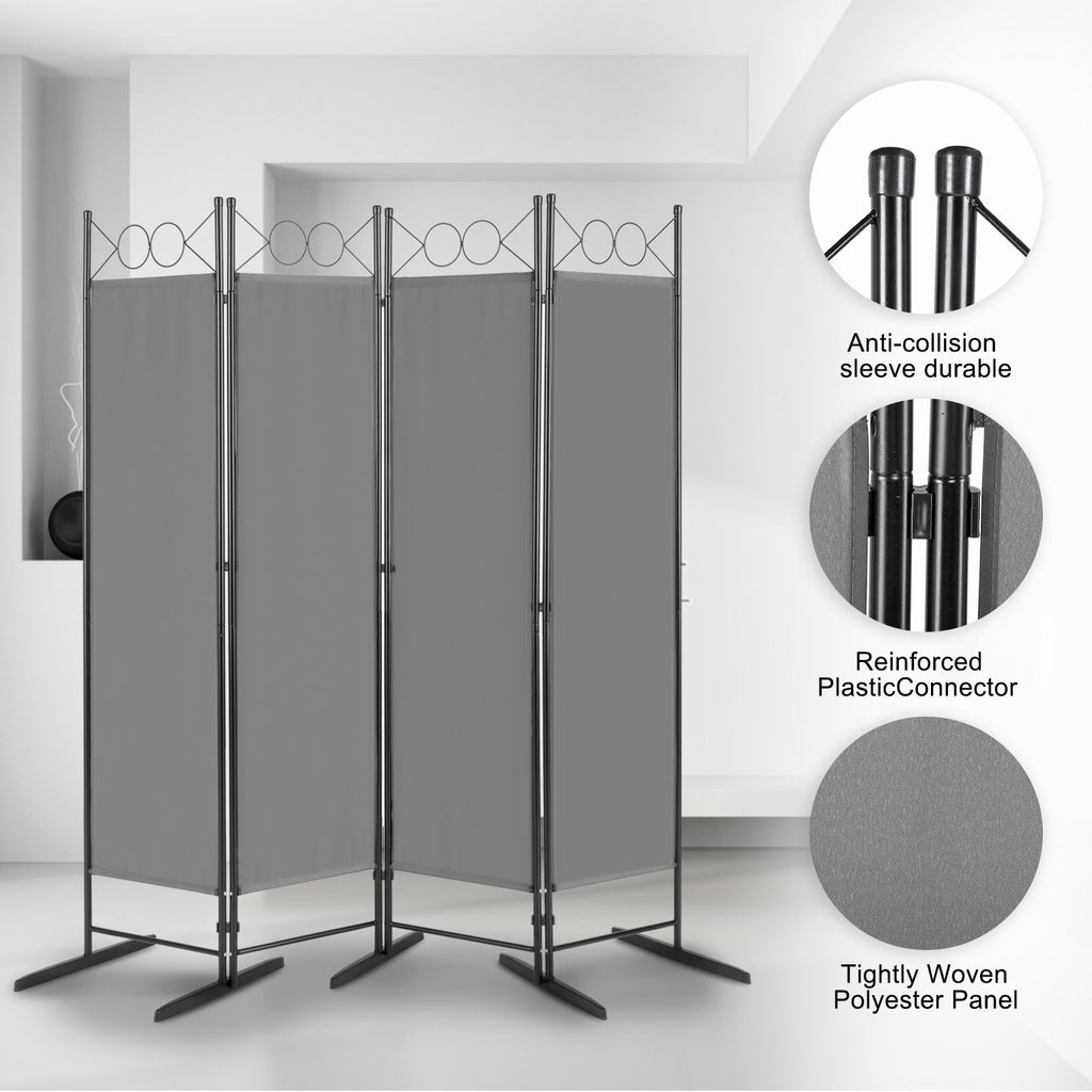 5.74FT 4-Fold Top With Shape 130g Polyester Cloth Plastic Feet Carbon Steel Frame