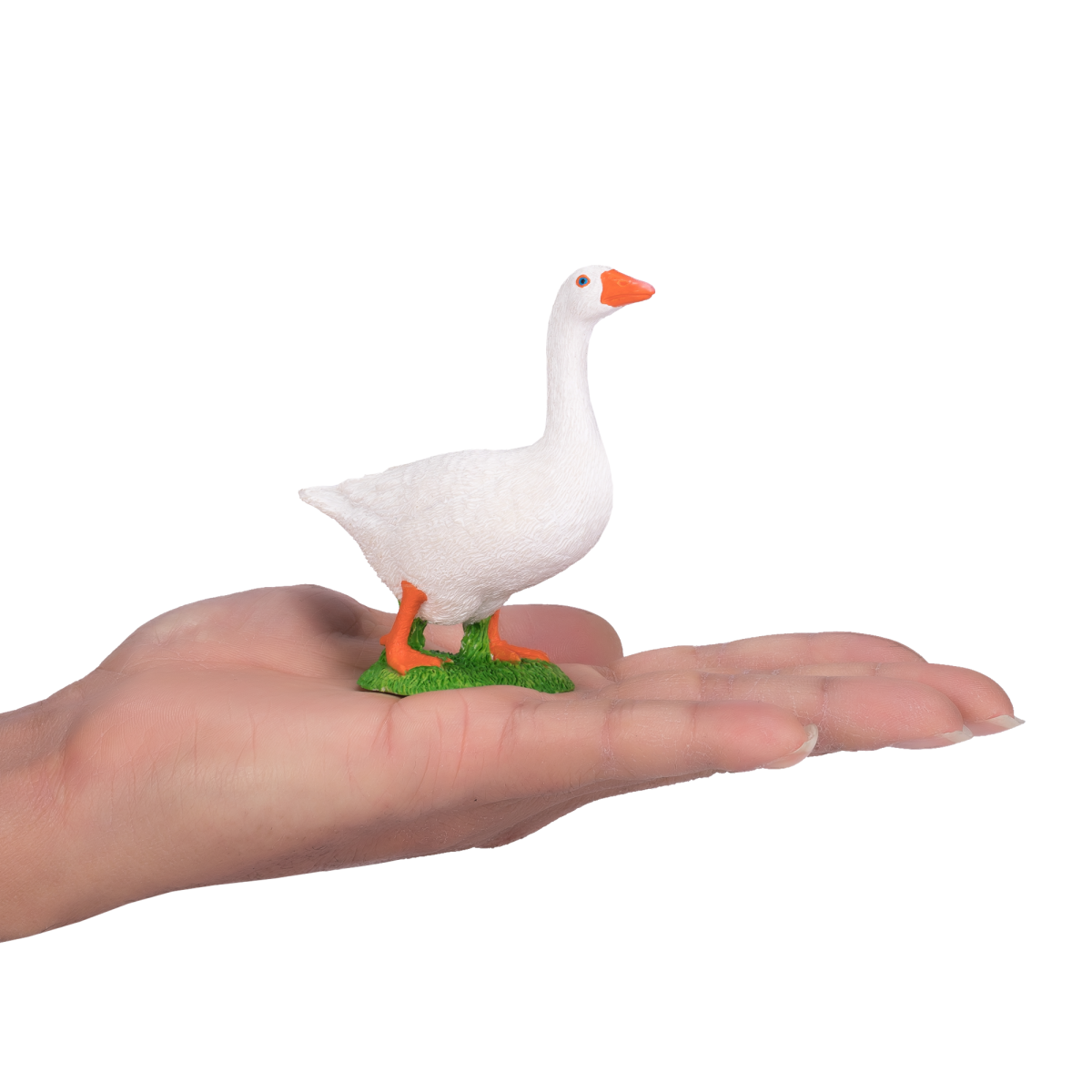 White Goose Toy  Realistic Farm Animal Figurine