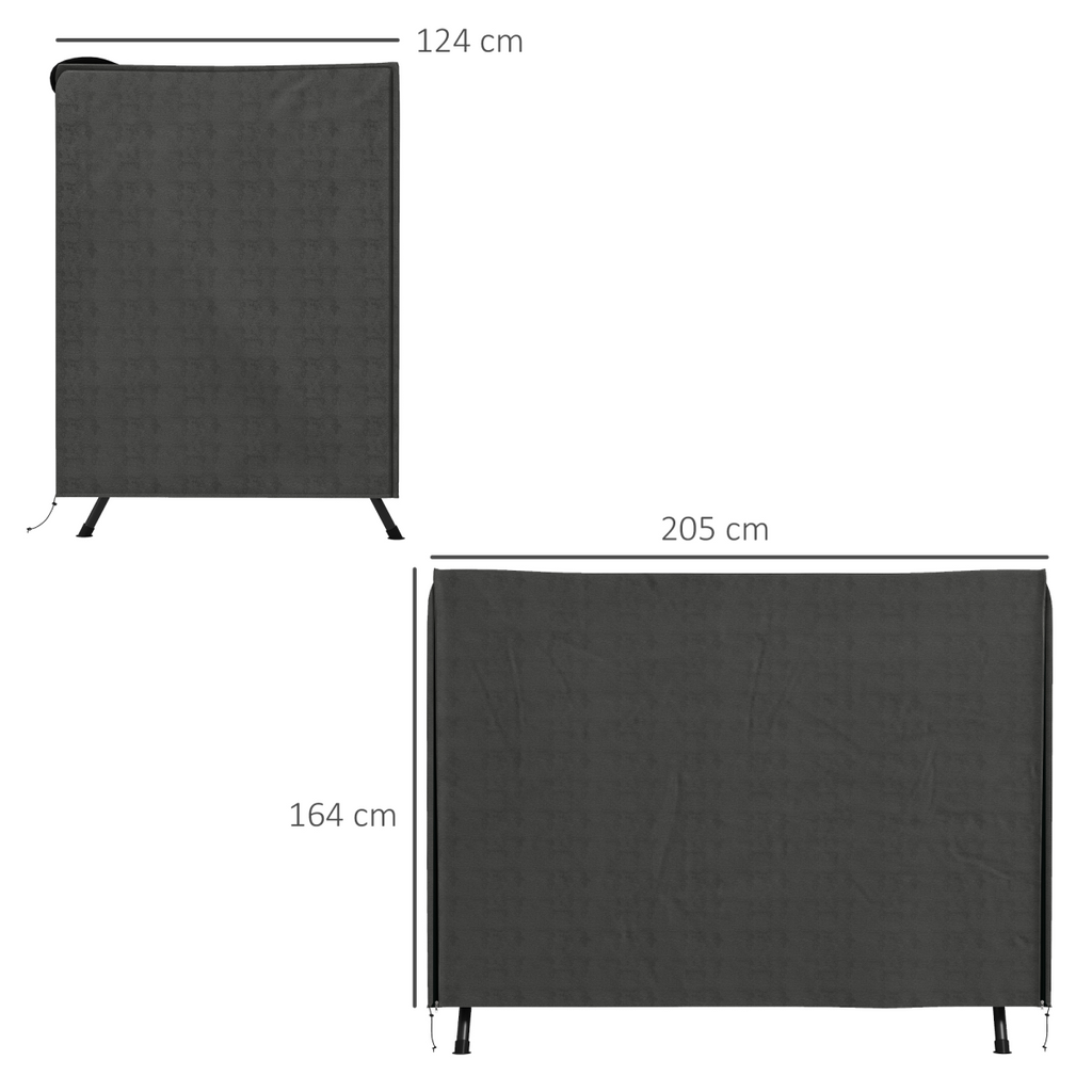Outsunny Large Outdoor Swing Chair Cover  Garden Furniture Protector 164cm Grey