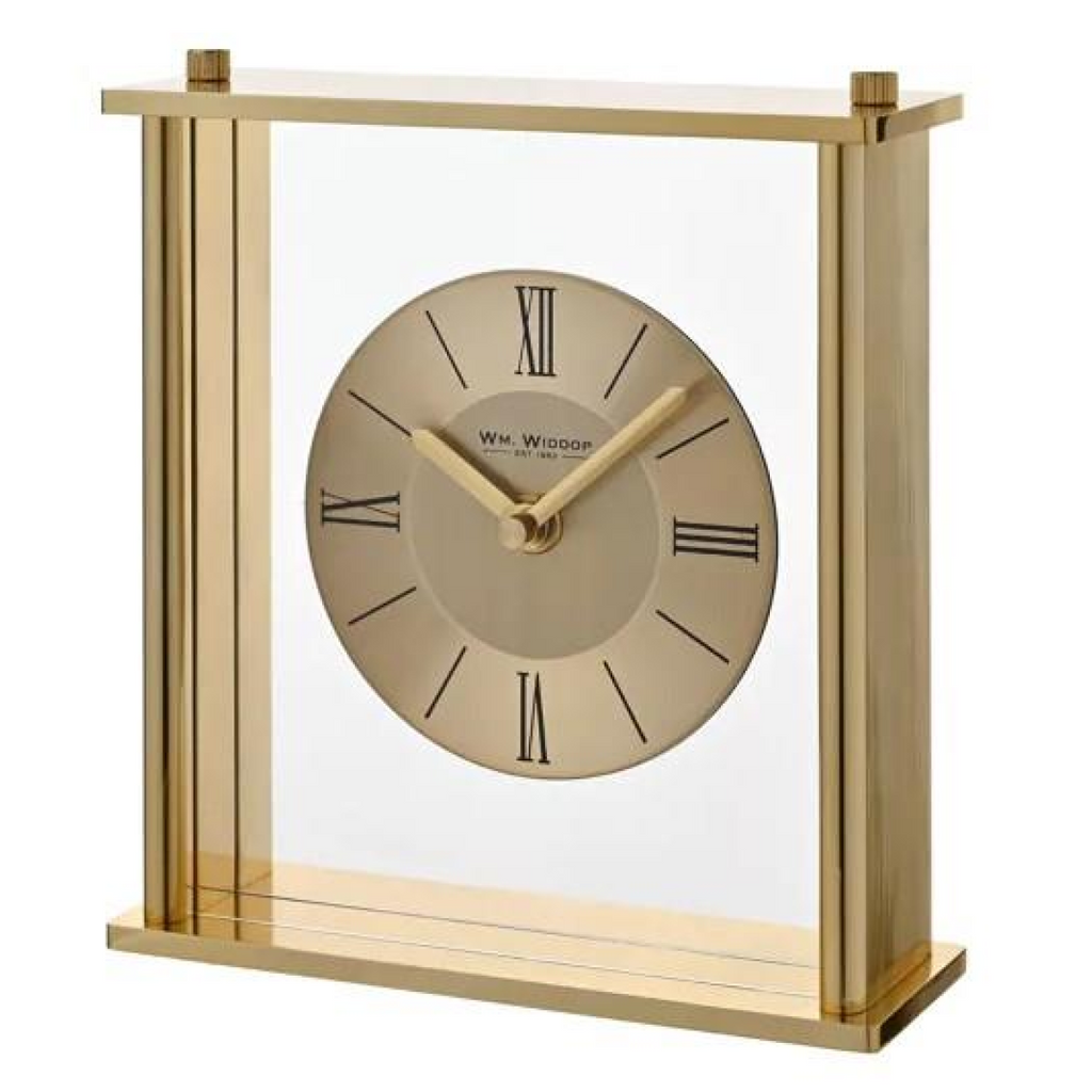Wm. Widdop Golden Square Roman dial Mantel Clock