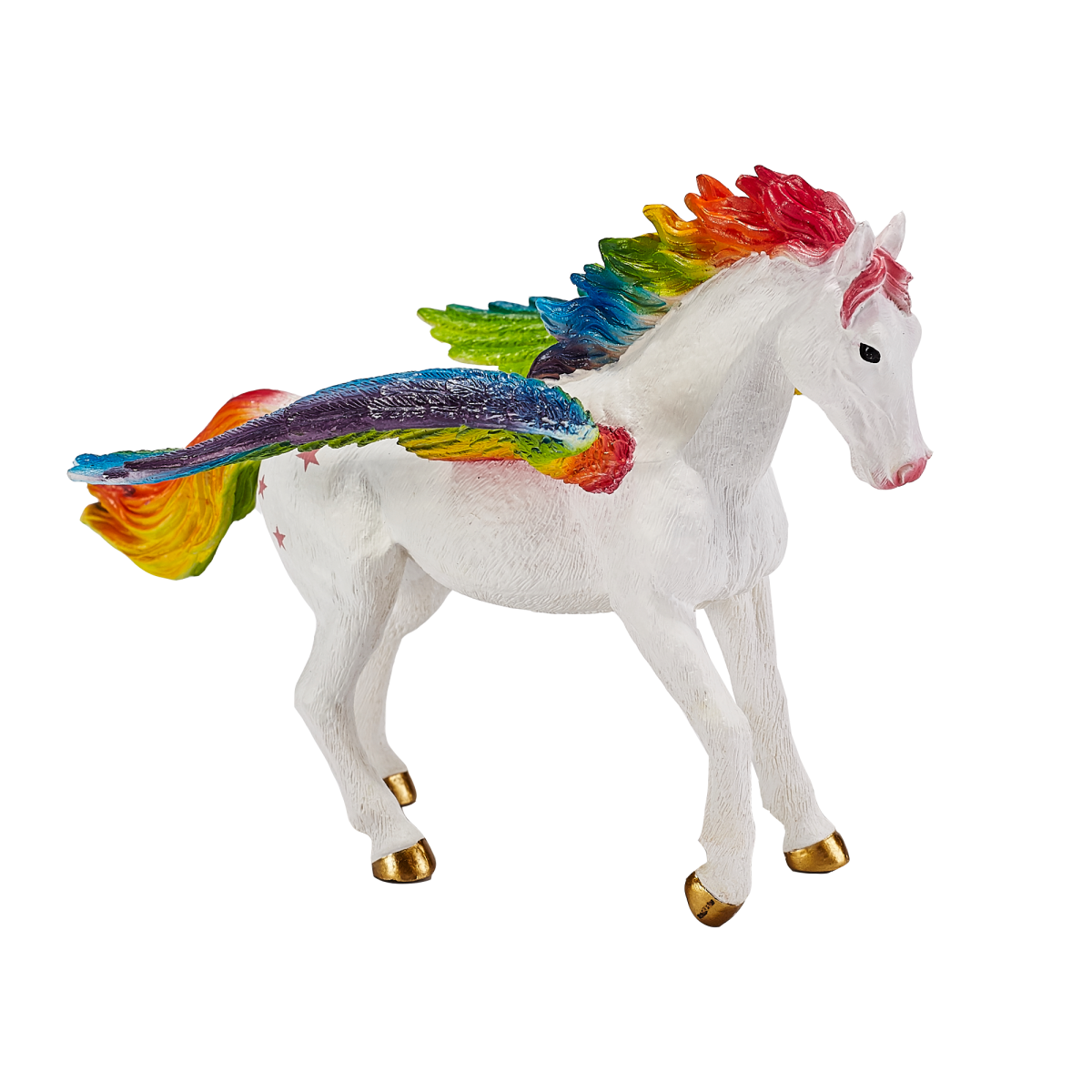 Rainbow Pegasus Toy  Fantasy Horse Model