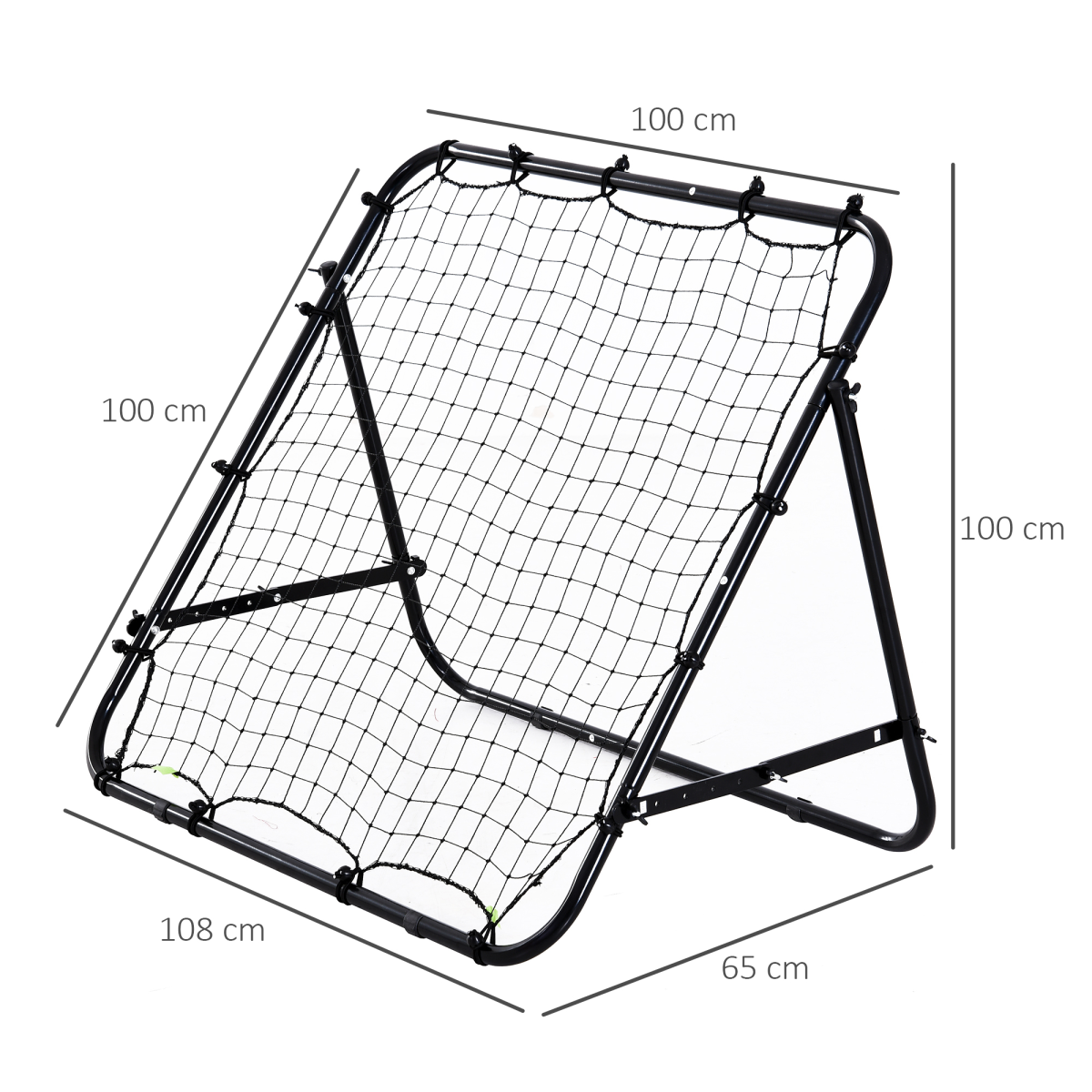 Rebounder Net Kids Adults Football Training Aid Practice Adjustable HOMCOM