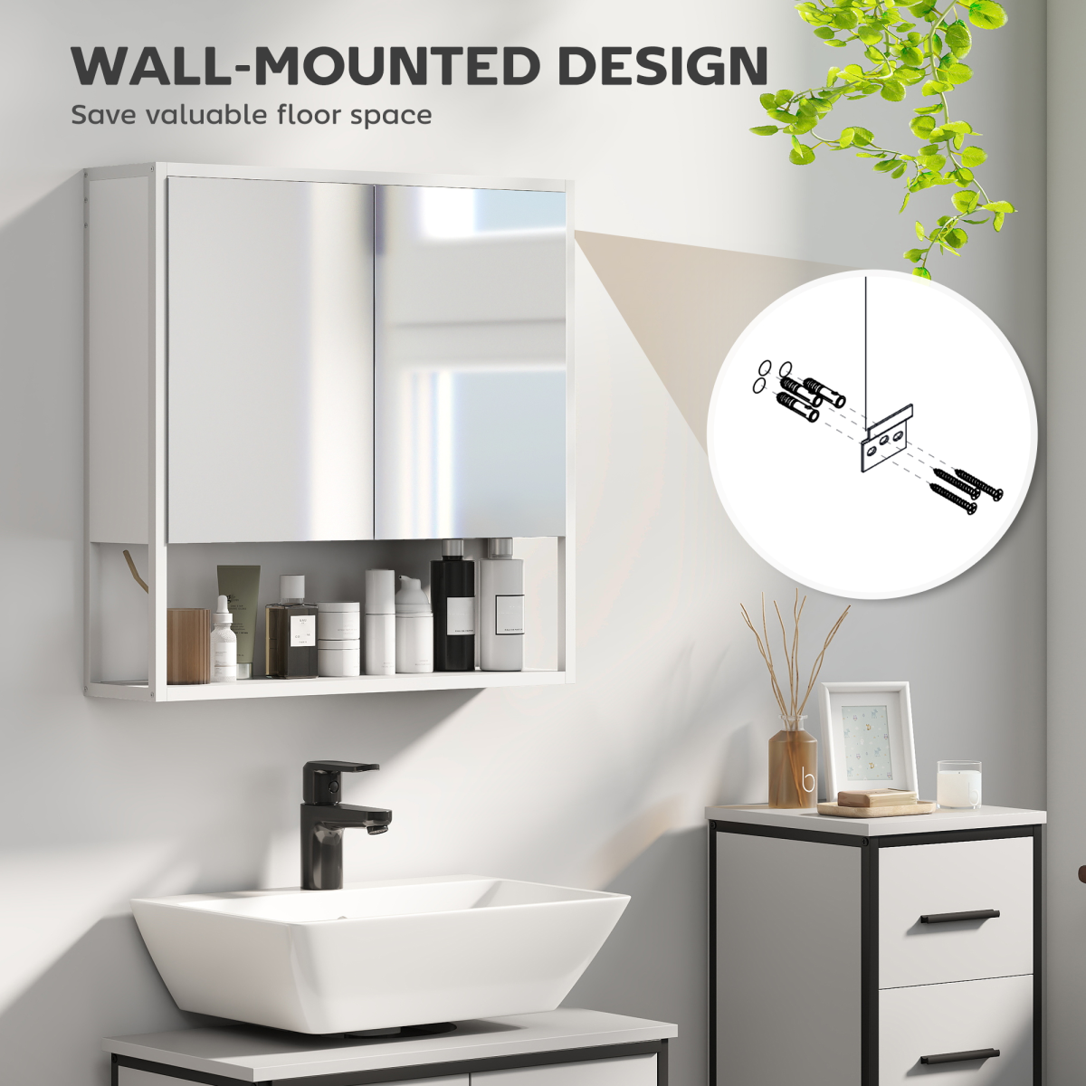 Bathroom Cabinet with Mirror