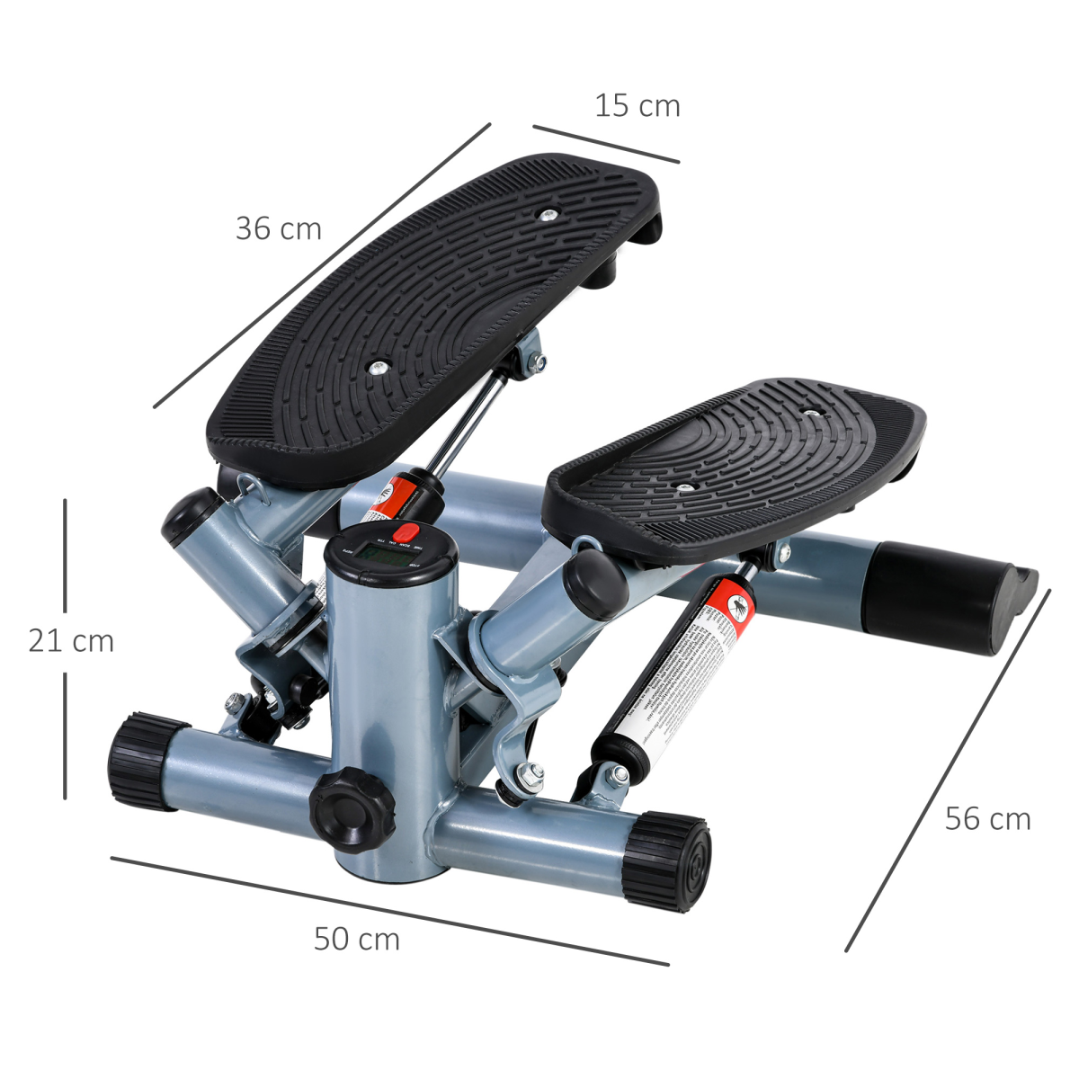 Mini Stepper Step Machine with Cushion Mat for Leg Arm Full Body Training HOMCOM