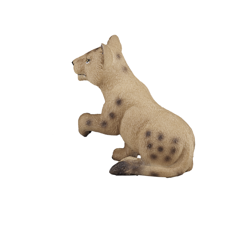 Lion Cub Playing Toy  Realistic Big Cat Figure