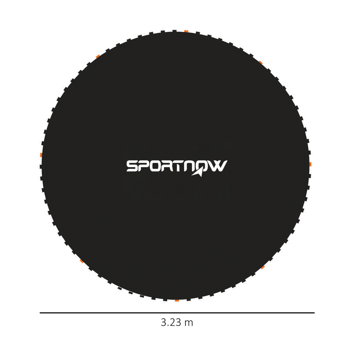 SPORTNOW Trampoline Mat with 72 V-Hooks, for 12ft Trampoline