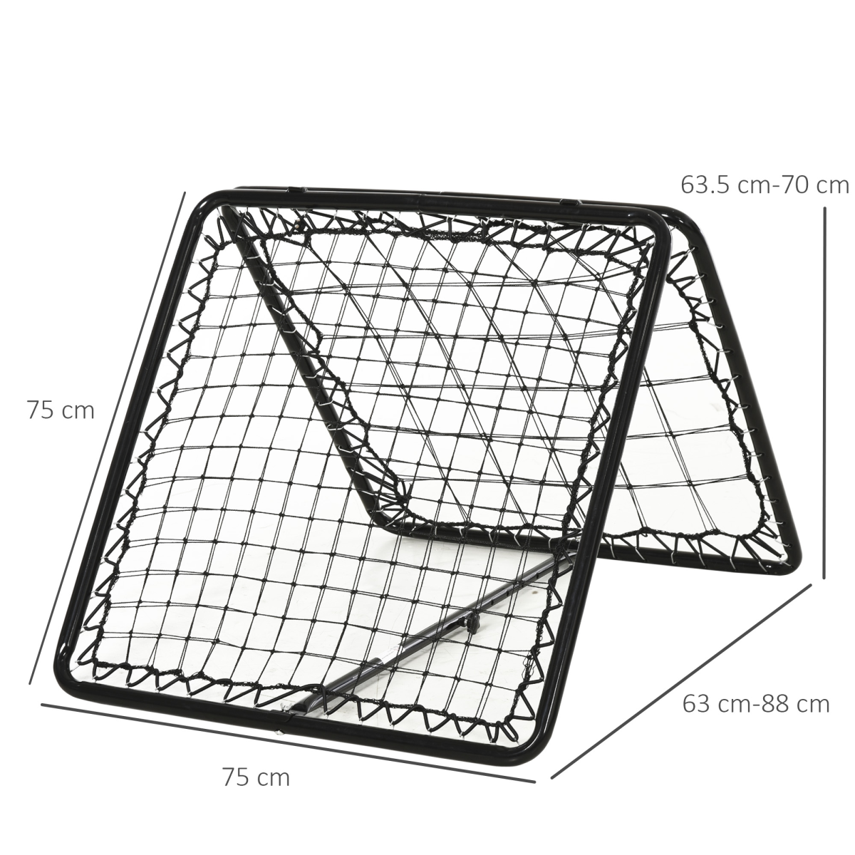 Adjustable Angle Rebounde Training Set with All Weather Double Layer Net HOMCOM